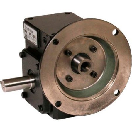 WORLDWIDE ELECTRIC Worldwide Cast Iron Right Angle Worm Gear Reducer 5:1 Ratio 56C Frame HdRF133-5/1-L-56C